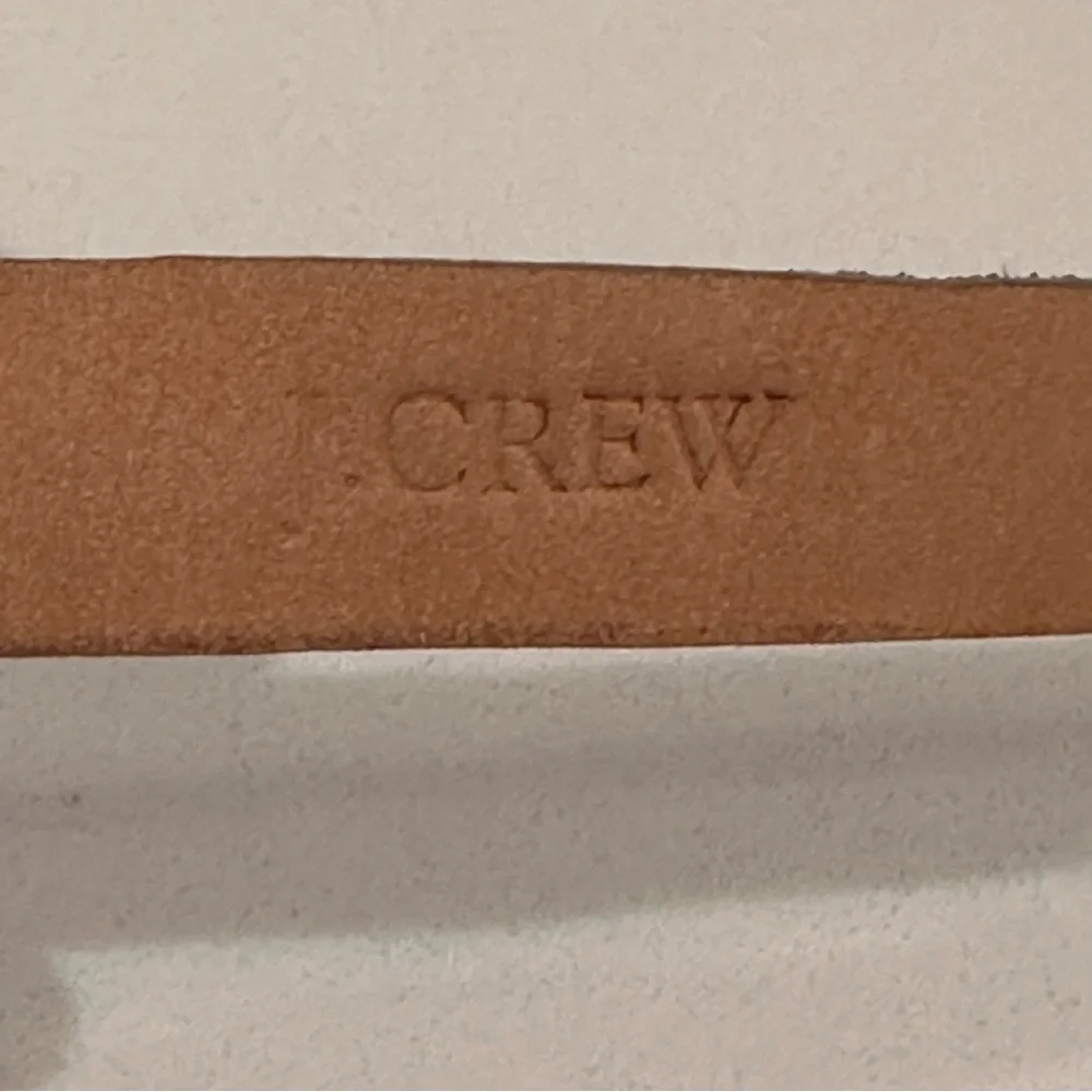 J. Crew Gray Suede Leather Sparkle Belt Womens S Studded Y2K 90s Thin Rivets - Picture 7 of 14